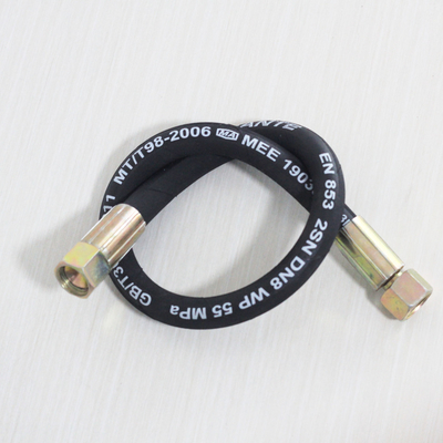 High Pressure Customized Black 2SN 4SP Hydraulic Hose with Smooth Surface and Package Type