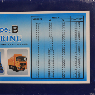 High Temperature Resistance O-Ring Kit for Excavator/ Withstand Voltage/ FKM Material Type