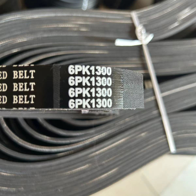 Auto 6PK Customizable EPDM Engine Ribbed Belt OEM Support Rubber Fan Belt Automotive Use Car Drive PK V-Belt Sizes