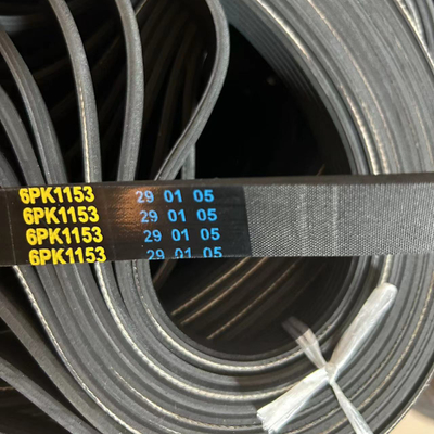 Auto 6PK Customizable EPDM Engine Ribbed Belt OEM Support Rubber Fan Belt Automotive Use Car Drive PK V-Belt Sizes