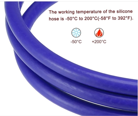 High Temperature Resistant Flexible 20mm 22mm 24mm 25mm 30mm Extrusion Vacuum Braided Reinforced Heater Silicone Hose