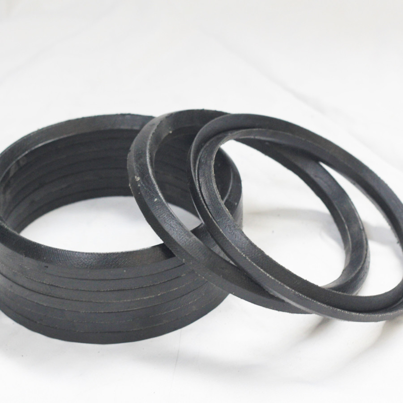 Black NBR FKM Fabric V-Seal for Hydraulic Cylinder Piston Rod and Chevron Packing