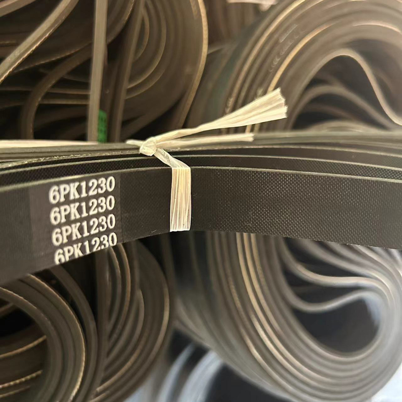 Auto 6PK Customizable EPDM Engine Ribbed Belt OEM Support Rubber Fan Belt Automotive Use Car Drive PK V-Belt Sizes